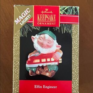 Hallmark Keepsake Elfin Engineer Ornament - Green and Red